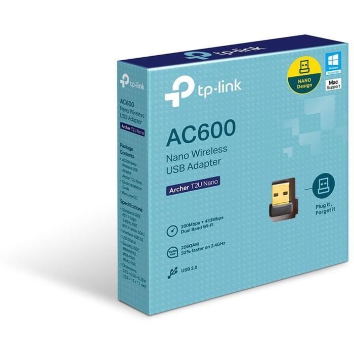 WIFI/BLUETOOTH-STICK TP-Link Archer T2U Nano WiFi-stick (EU)