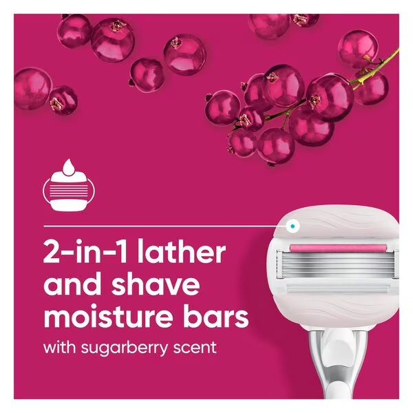 Gillette Venus Pro ComfortGlide Sugarberry uzpildes asmeņi<br>3 gab.