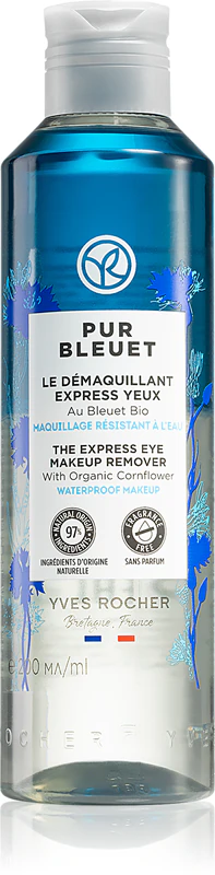 Yves Rocher Pur Bleuet removedor de maquiagem para olhos bifásico suave
