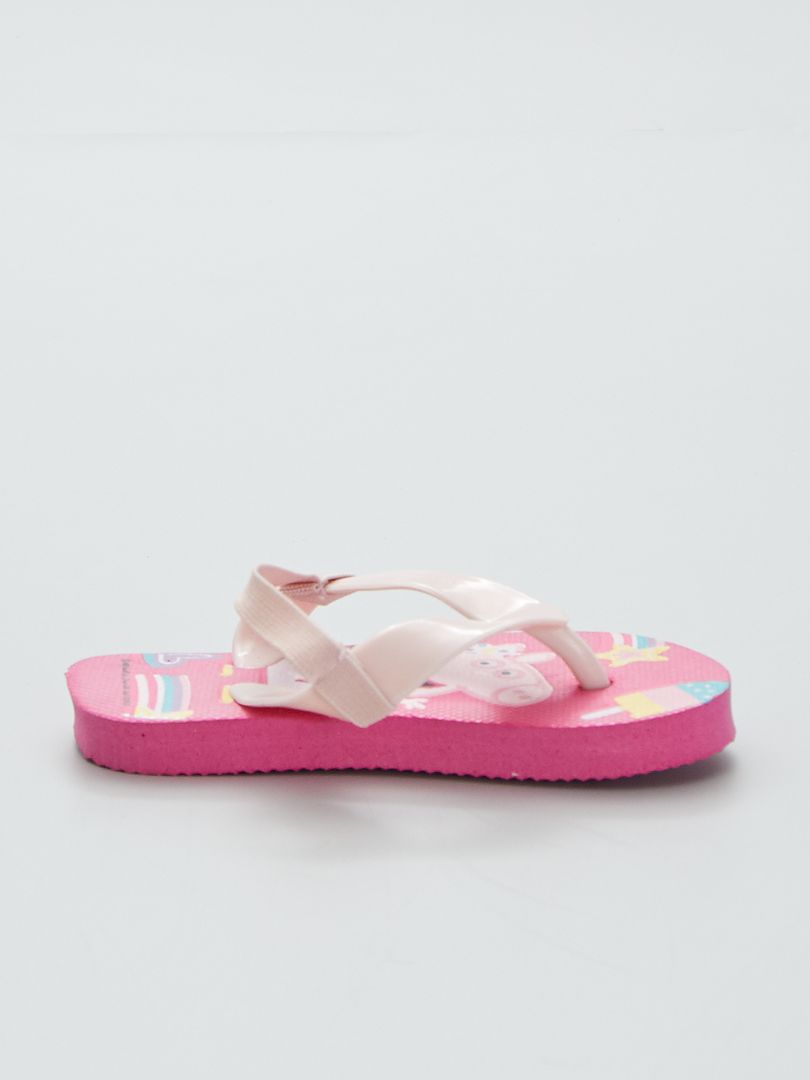 Chanclas elásticas de Peppa Pig - Fucsia