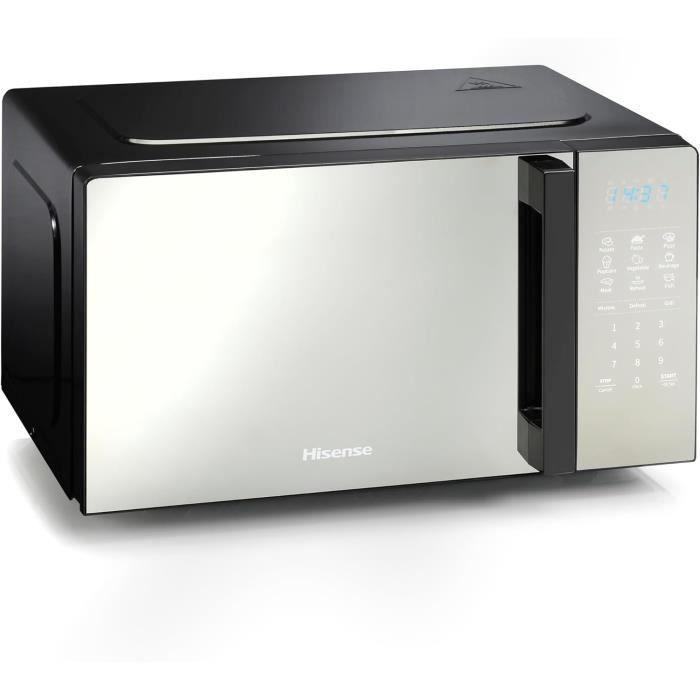Micro-ondes - Hisense - H20MOMBS4HG - 20L - 700W - 9 Fonctions - Couleur Miroir