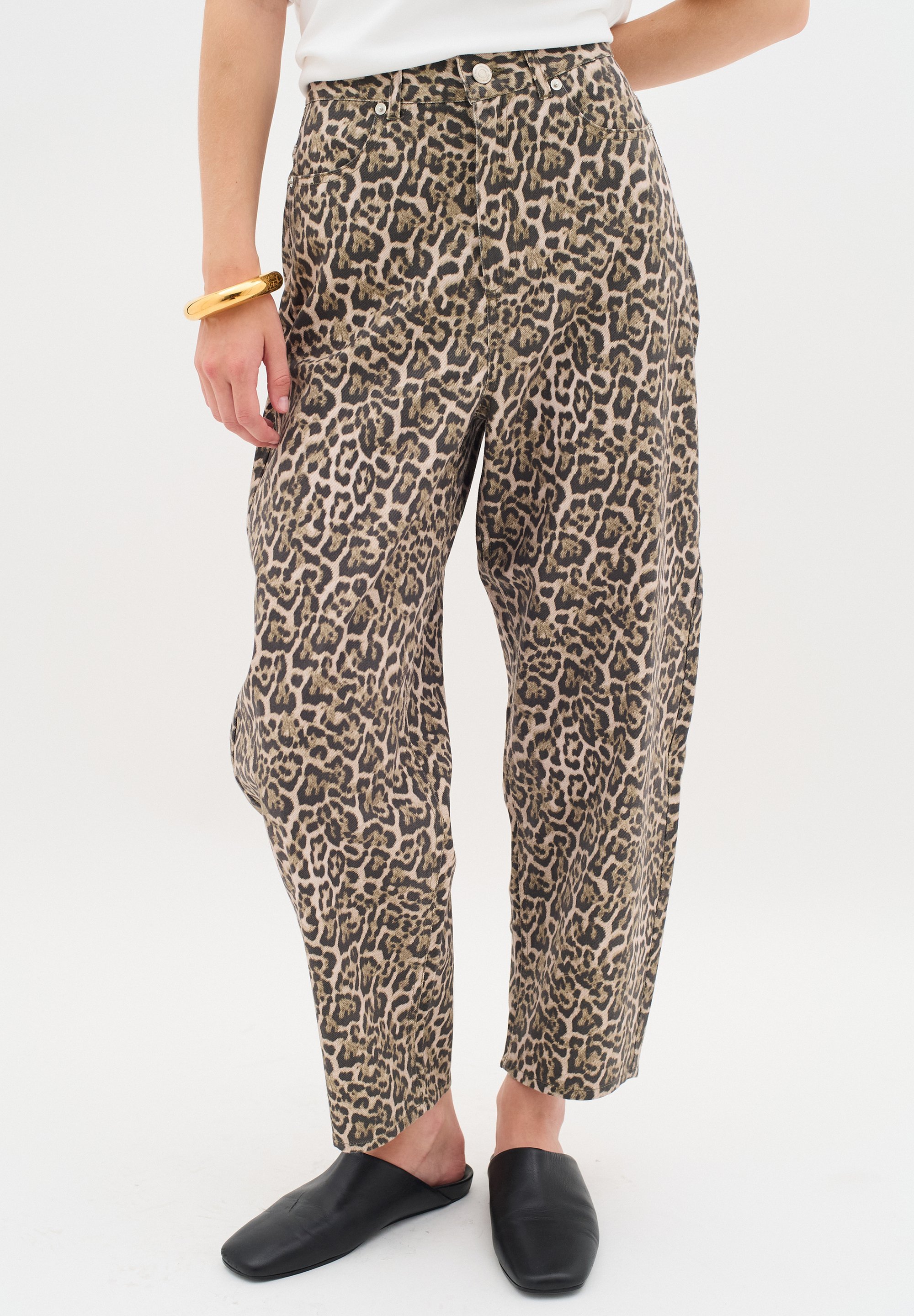 Jeans InWear a vestibilità comoda - stampa leopardata classica