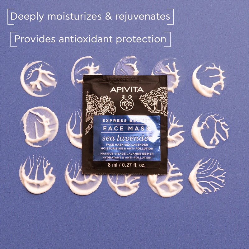 Apivita Express Beauty mitrinošā sejas maska 