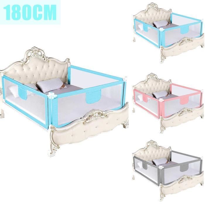 BELFOYER Anti-Fall Baby Bed Rail - 180cm - Blue - Height Adjustable