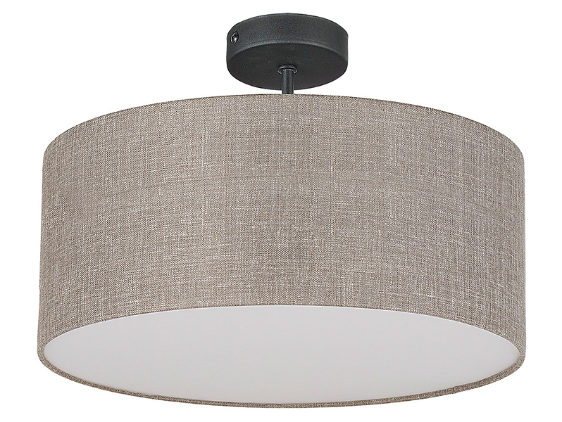Lampa sufitowa Rondo tkaninowa beżowa