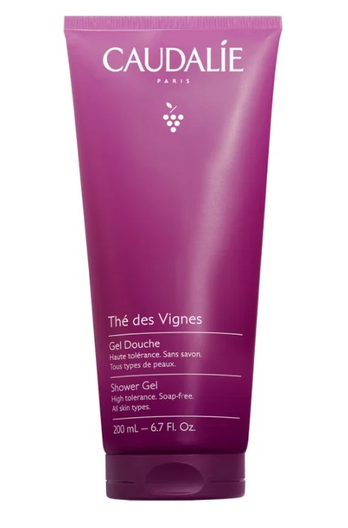 CAUDALIE Caudalie Thé Des Vignes Duschgel 200 ml, sanftes Reinigungsgel mit weißem Moschus, Ingwer und Neroli
