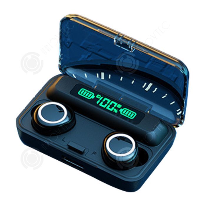 Auriculares inalámbricos Bluetooth INN de 2800 mAh con Bluetooth 5.1, pantalla digital LED, control táctil con lector de huellas dactilares y reducción de ruido.