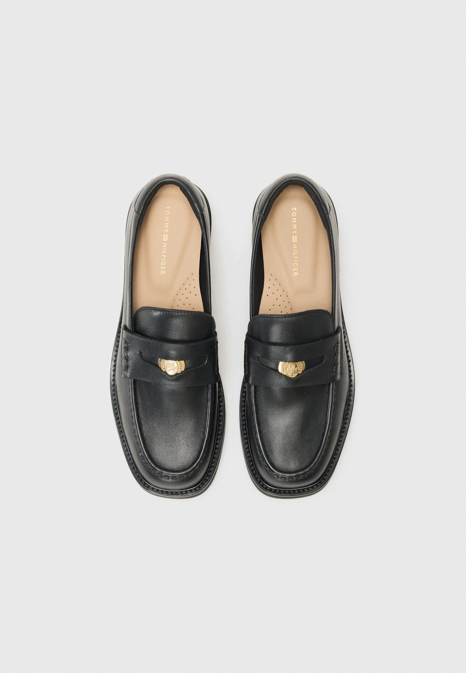 Mocassins Tommy Hilfiger CREST SQUARISH - noirs