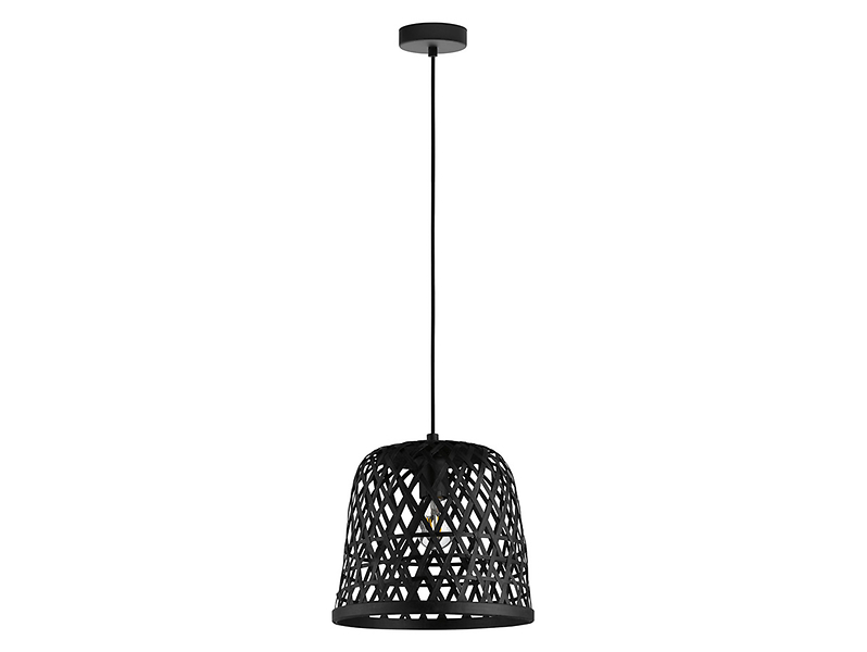 Lampa wisząca Kirkcolm stalowa czarna