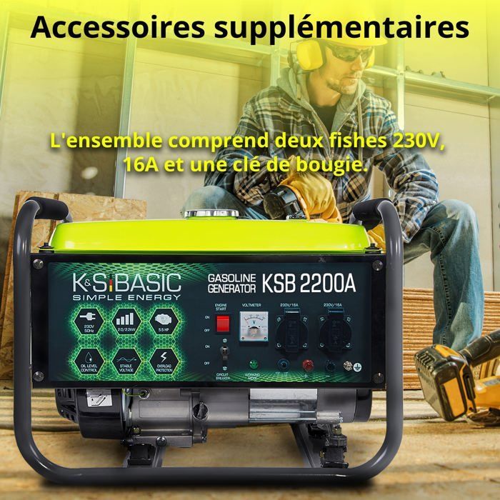 Konner & Sohnen 2200W KSB 2200A benzinegenerator