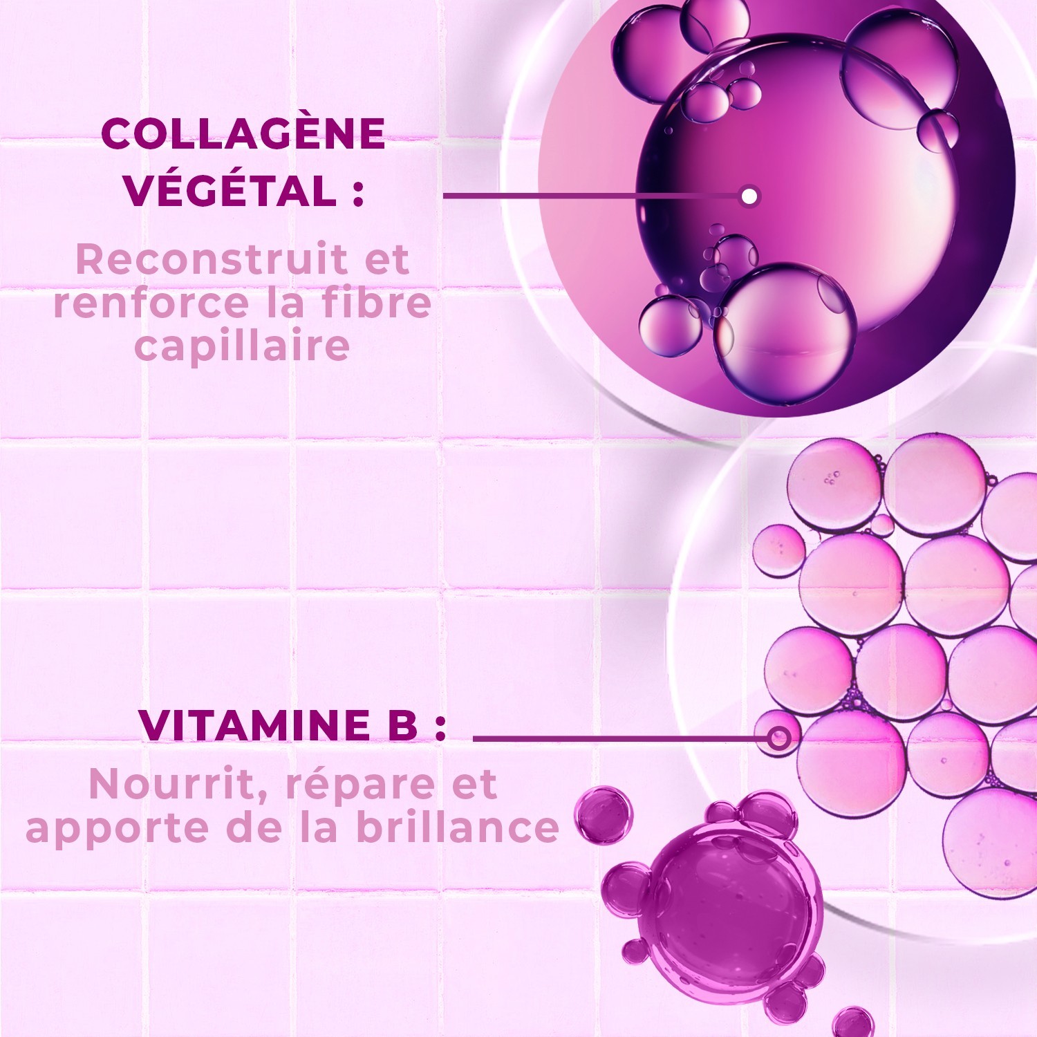 Energie Fruit shampooing collagen repair sans sulfate - cheveux tres abimes - collagene vegetal & vitamine b