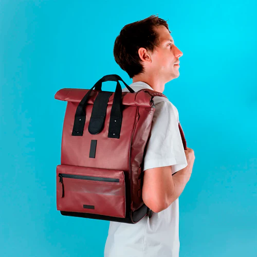 Cabaia Mochila Explorer mediana color burdeos Perth