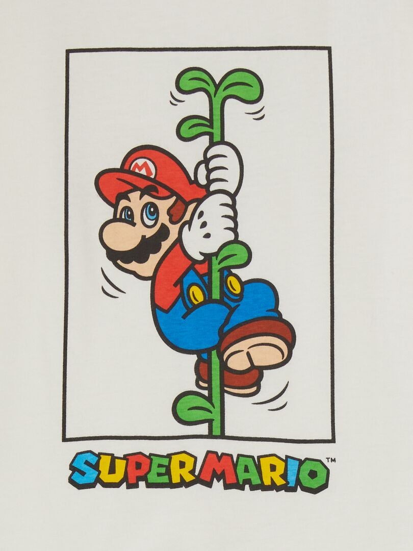 Piżama z długim T-shirtem i spodniami „Super Mario” „Nintendo” – 2 sztuki – SZARY