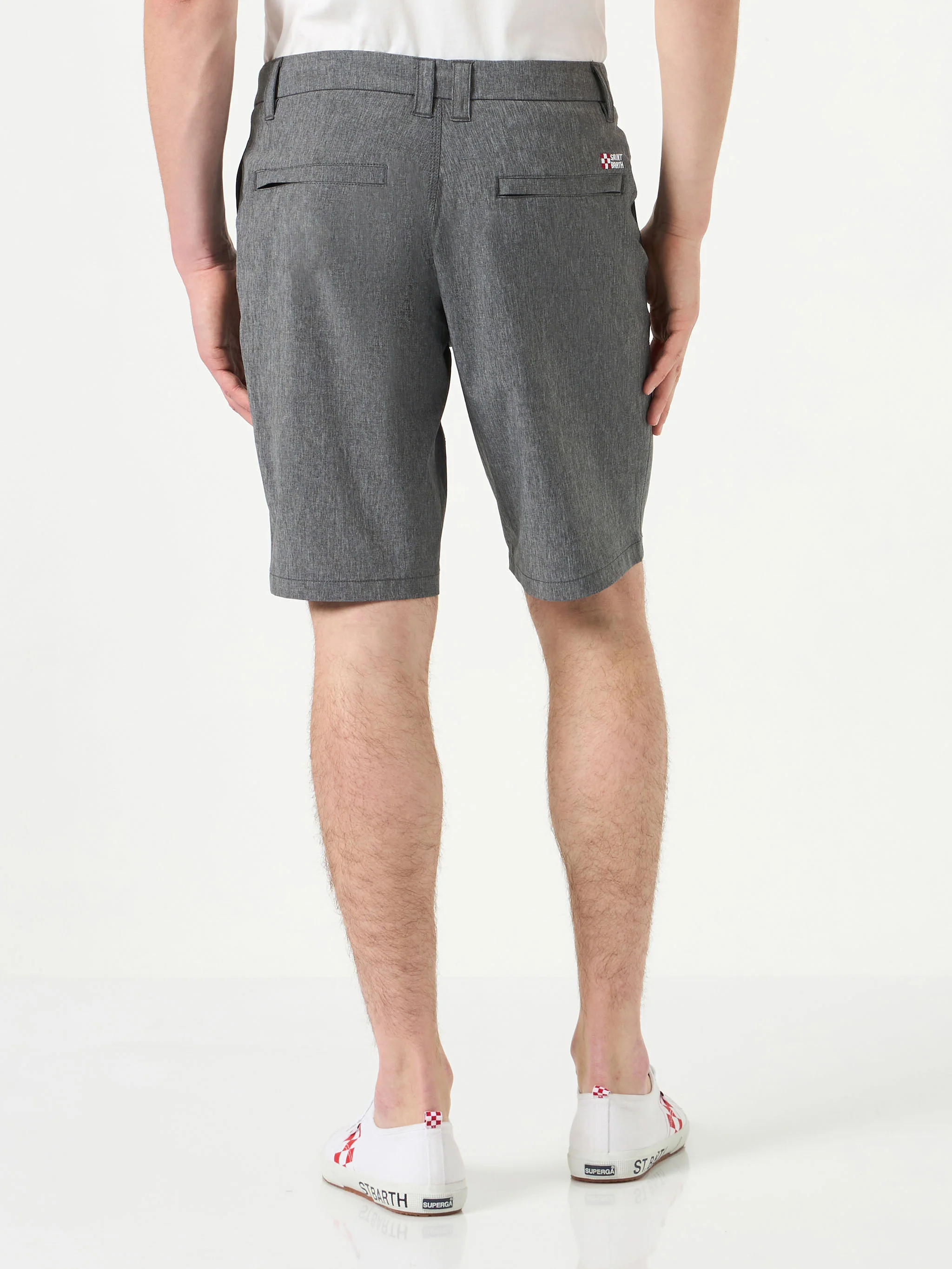 Bermudashorts voor heren in zwarte ripstopstof