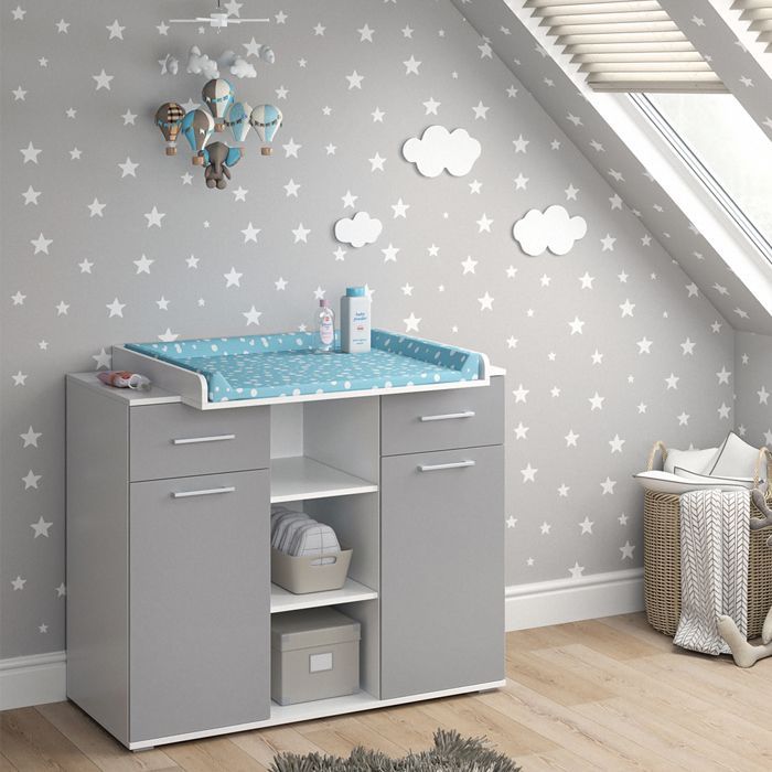 Cambiador Leonie 113x109cm Gris Vicco 36684