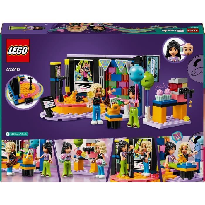 LEGO® 42610 Friends Karaoke Musical Toy con bambole e personaggi di Liann e Nova e un Gecko