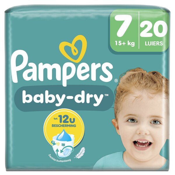 Pampers Baby-Dry autiņbiksītes, 7. izmērs (15+kg), 20 gab.