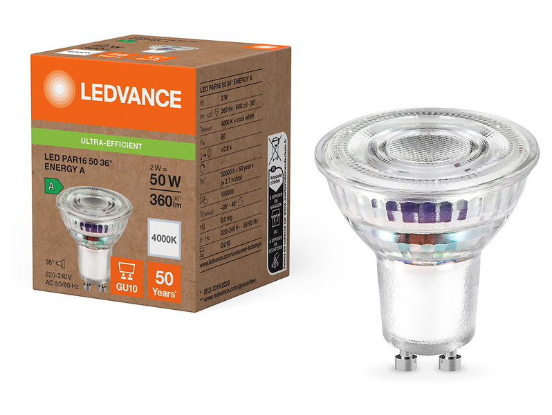 Żarówka LED GU10 2W z neutralną barwą światła