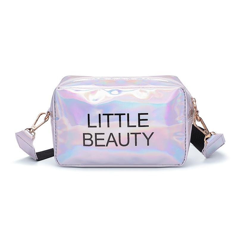 Mini sac bandoulière laser pour femme, sac messager en PVC transparent, petit cabas, sac messager aux couleurs bonbon, hologramme laser