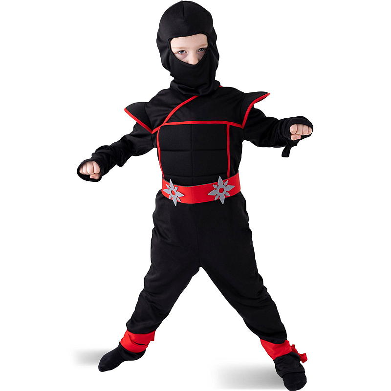 Time 2 Change Halloween-kostume 7-10 år, Ninja