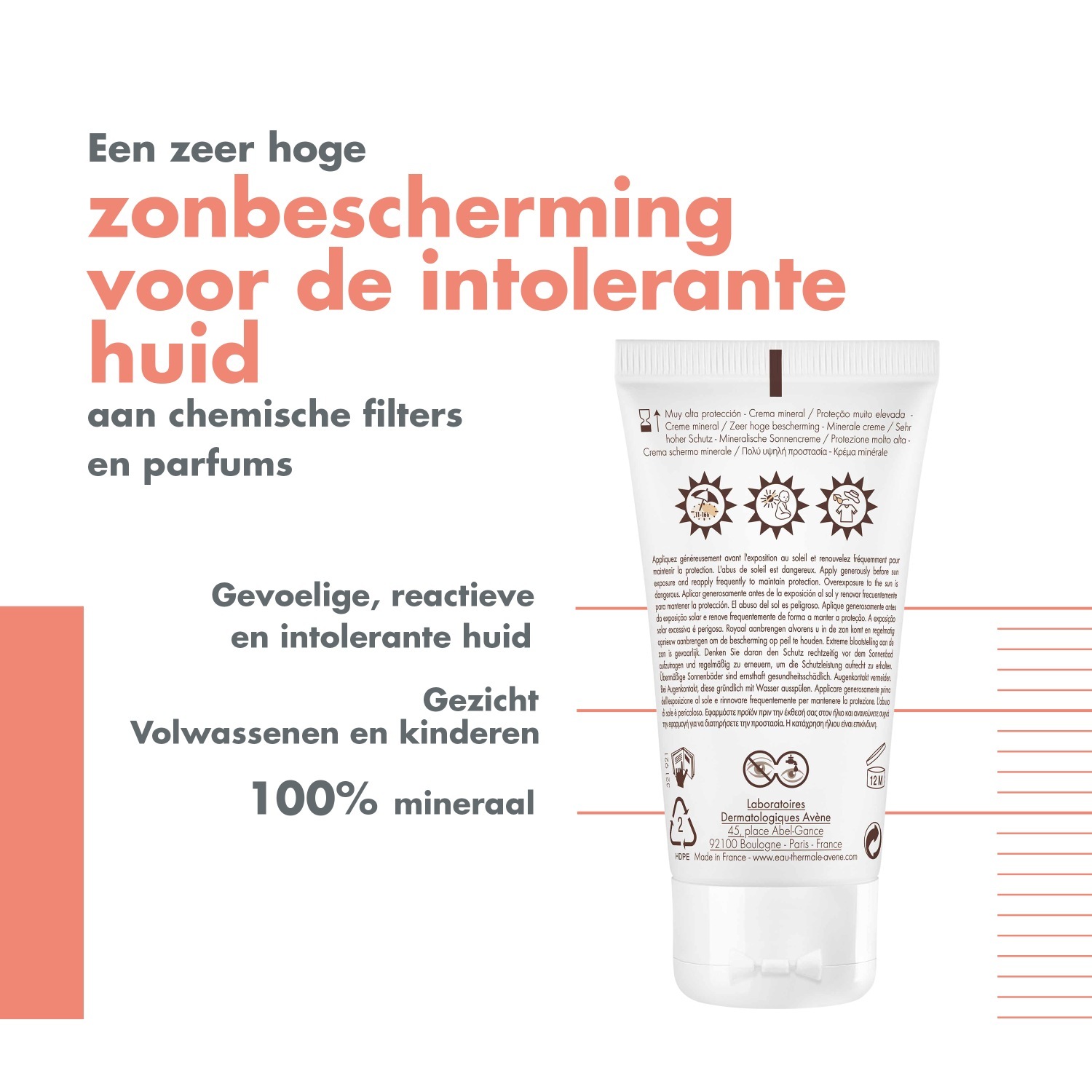 Avène Sunscreen Solaire mineralna krema SPF50+ - 50 ml