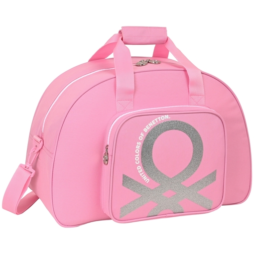 Sac de voyage et de sport Benetton rose 48x33x21