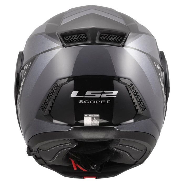 Casco modular para motocicleta LS2 FF902 Scope II Oxyd - Negro - Talla L (59/60 cm)
