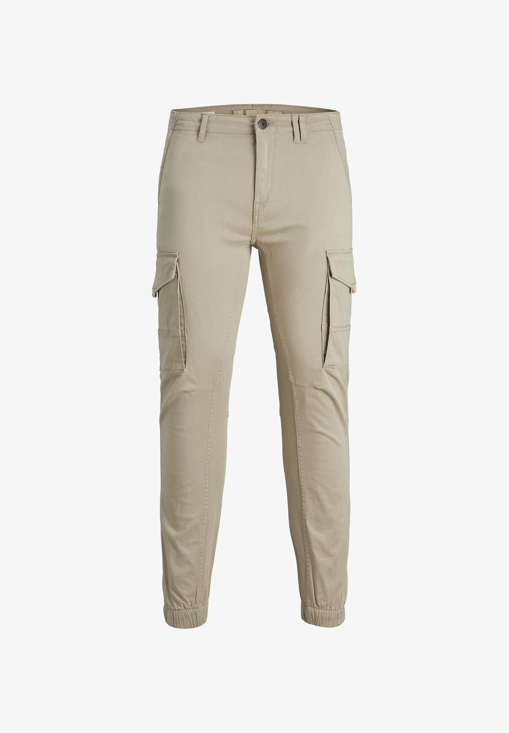 Jack & Jones - Cargo-housut - tummanharmaa