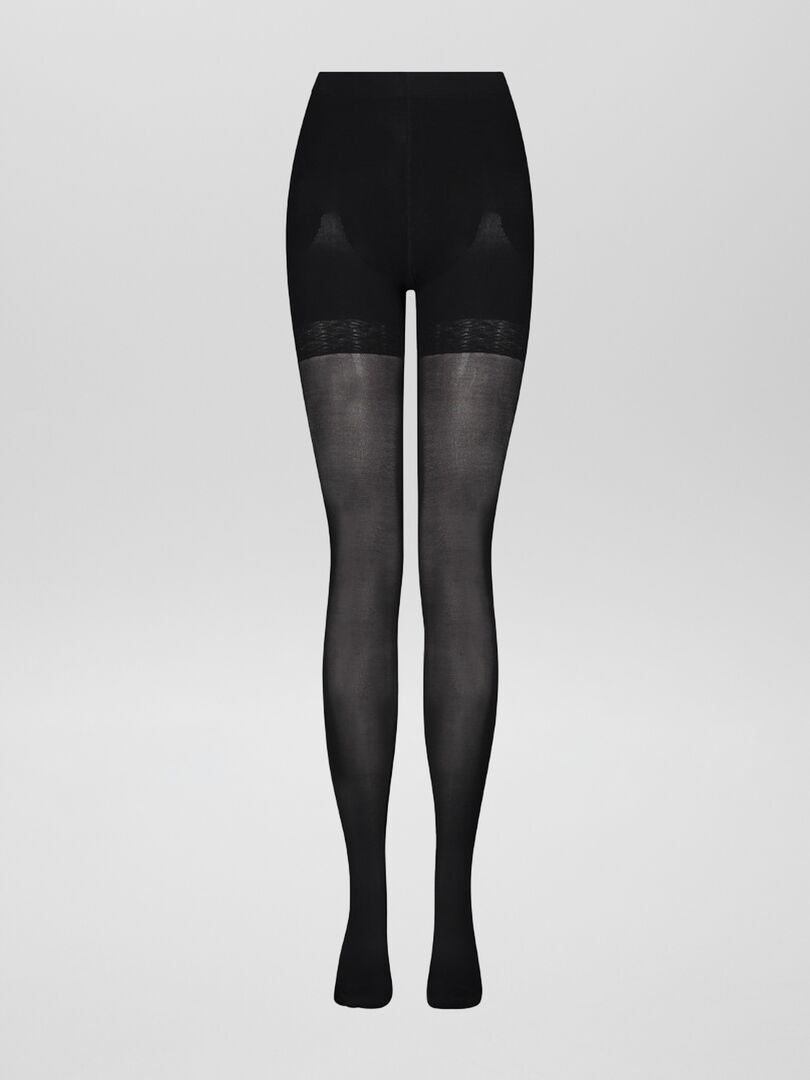 100D 'Bye Bra' push-up panty - ZWART