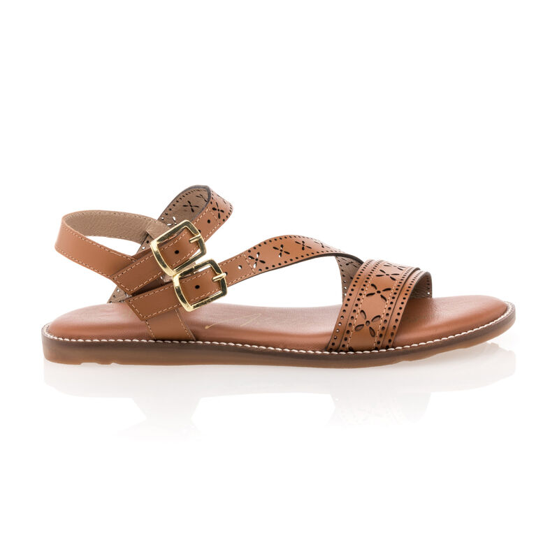 Sandalias marrones para mujer / Zapatos de punta abierta