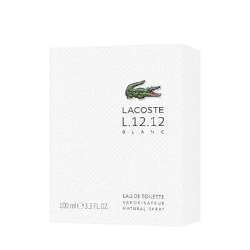 Lacoste L.12.12 Blanc Classic cologne Eau de Toilette Spray for Men 3.4 oz