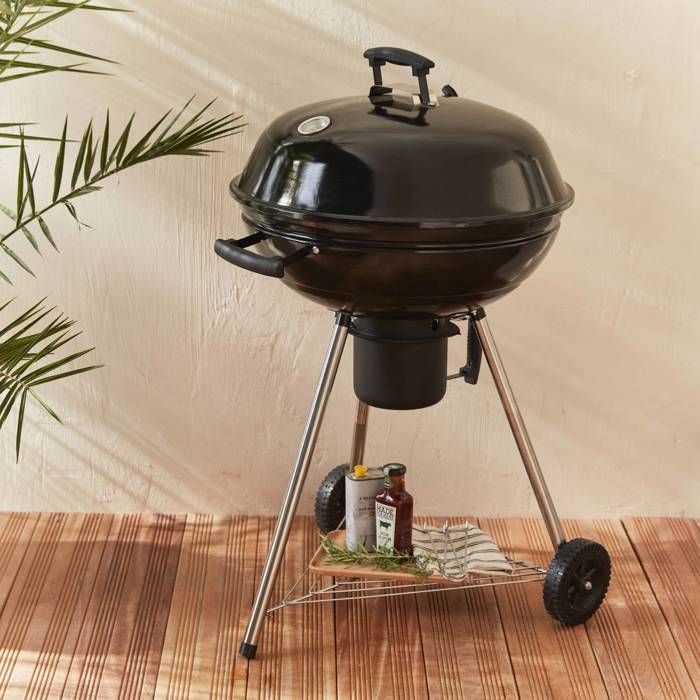 GEORGES Charcoal Ball Barbecue, Grill and Smoker Ø57cm with Wheels