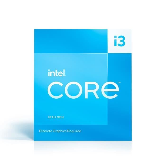 Intel Core i3-13100F processor - INTEL - 3.4 GHz / 4.5 GHz - 4 cores - 12 MB cache