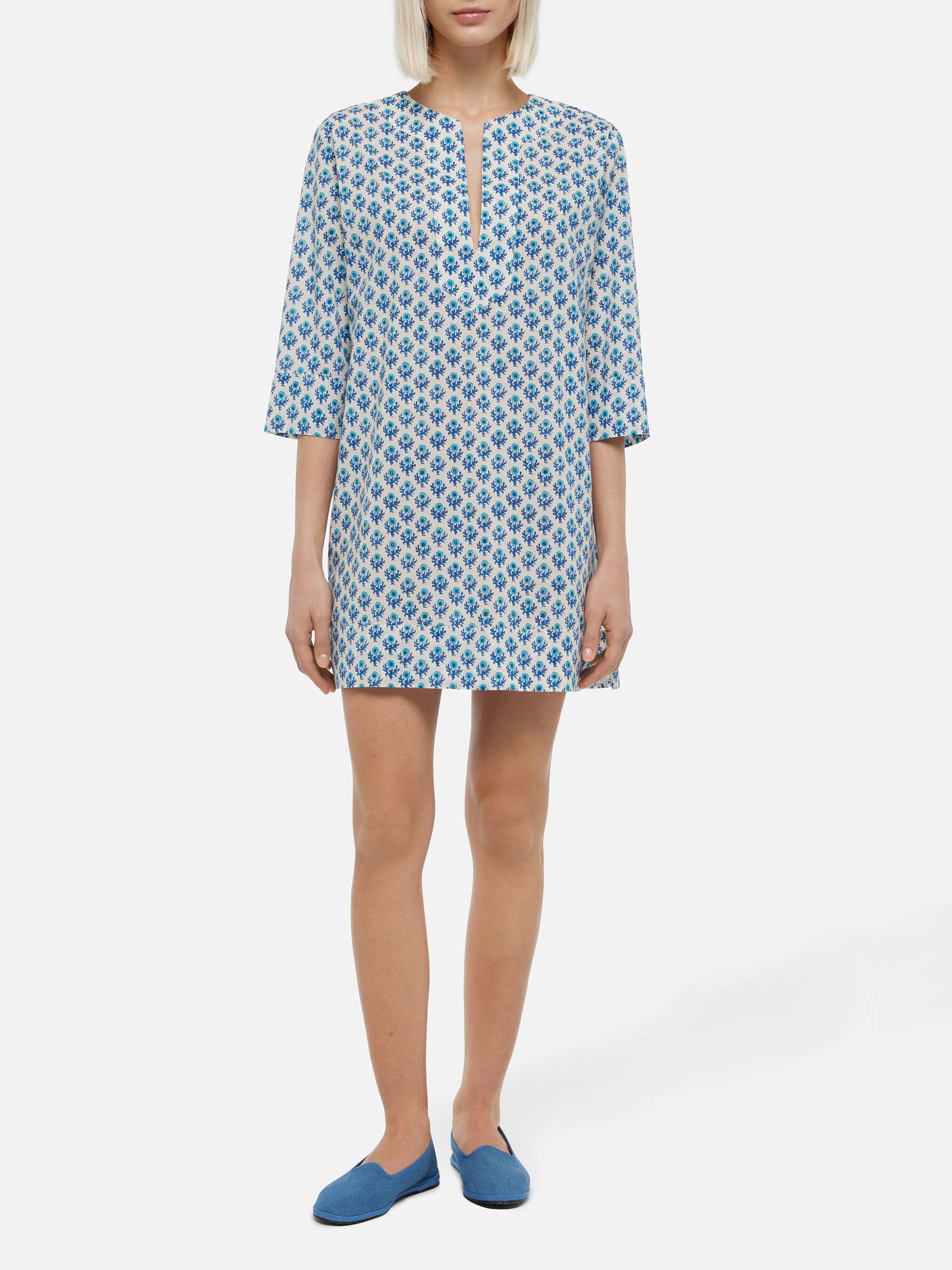Macha katoenen tuniekjurk met bloemenprint