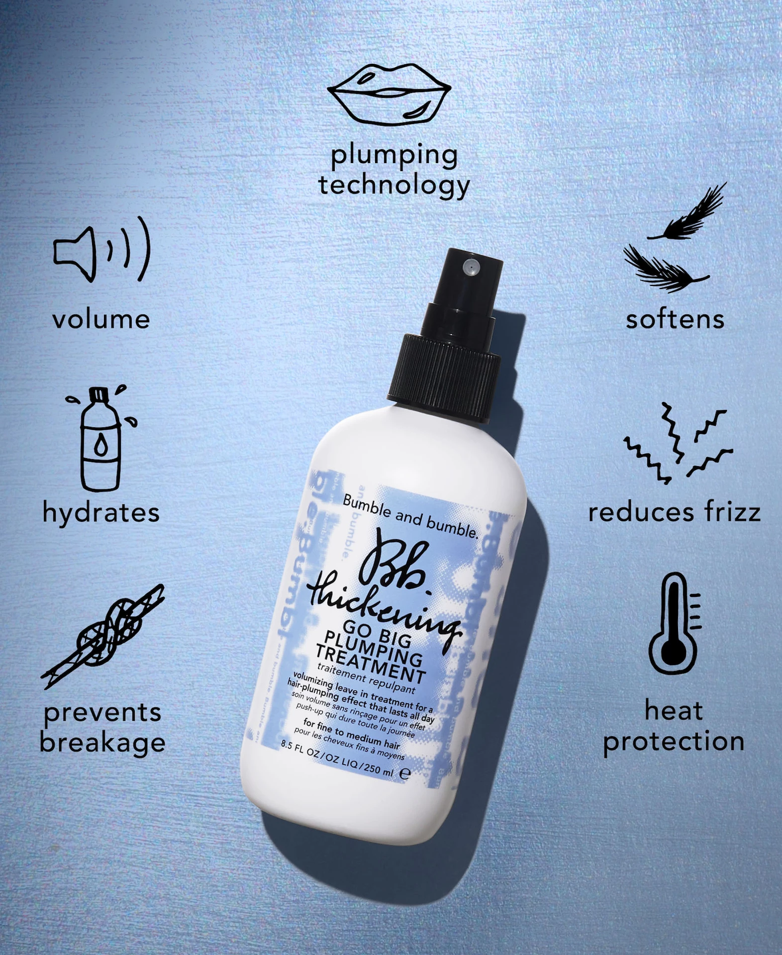 Thickening Go Big Treatment Dúsító Hajápoló Spray 250 ml - Bumble and bumble