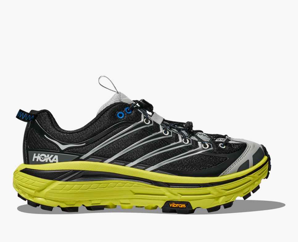 HOKA Mafate Three2 Black / Hoka Citrus
