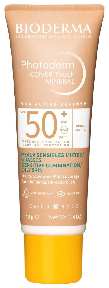 Bioderma Photoderm Cover Touch Mineral SPF50+, Ciemny