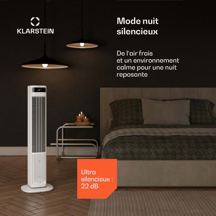 Klarstein Mistral Έξυπνος Ψύκτης Αέρα με Ανεμιστήρα - 365 m³/h - 35 m² - 4L - 3 Λειτουργίες - 36W - Λευκό