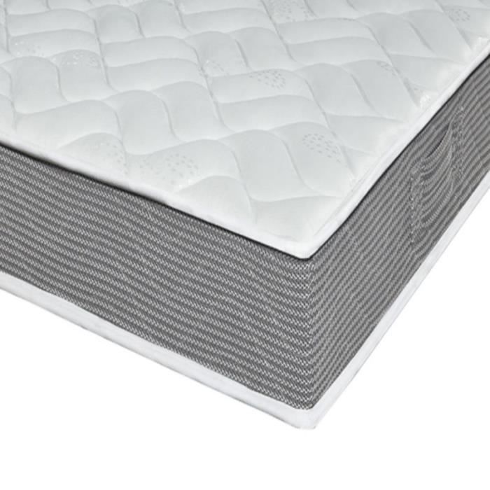 Lit électrique Storm x 2 - 140x190 S62 - Latex - 2 sommiers indépendants - Equilibré - Gris