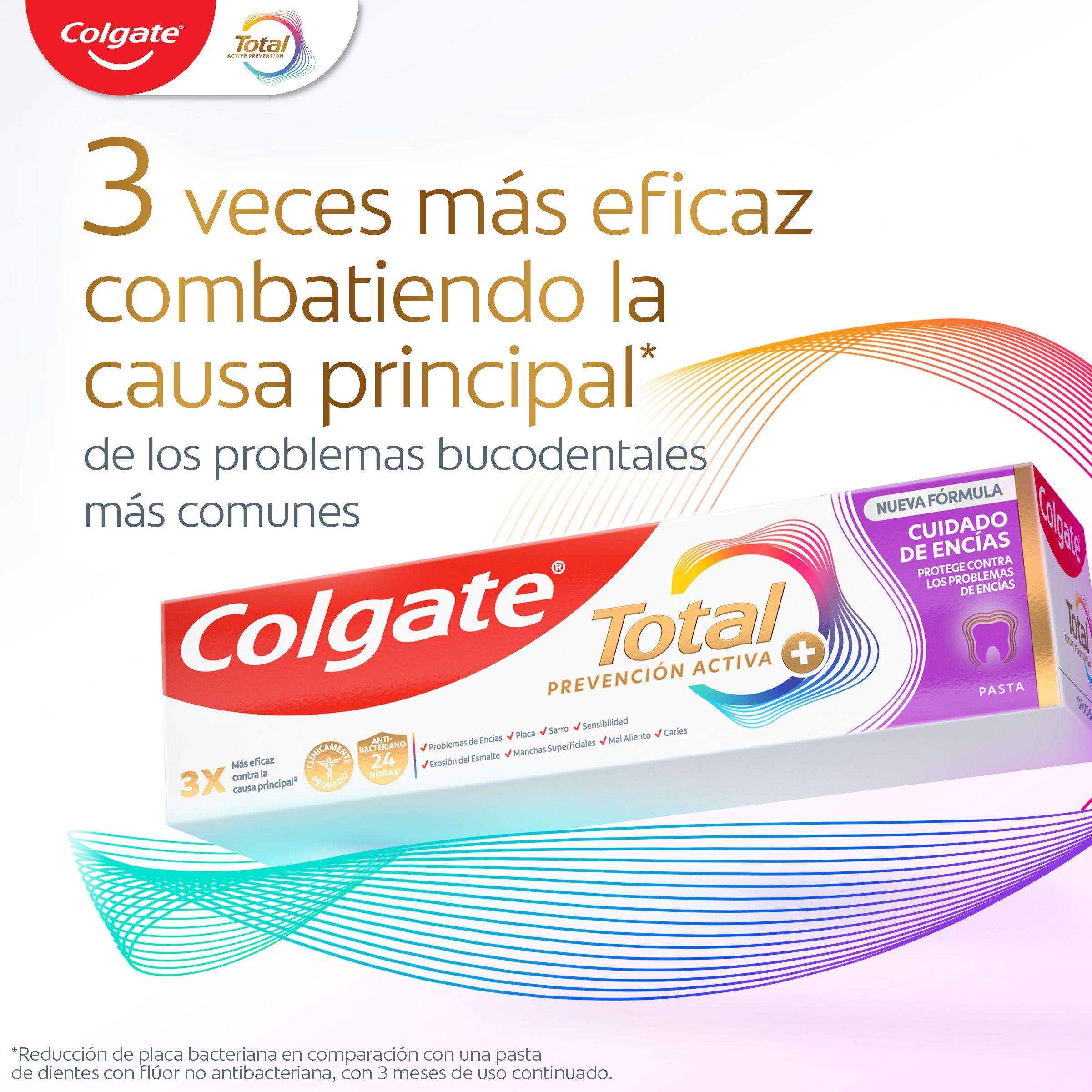 Total Active Prevention smaganu kopšanas zobu pasta Zobu pastas un zobu pastas