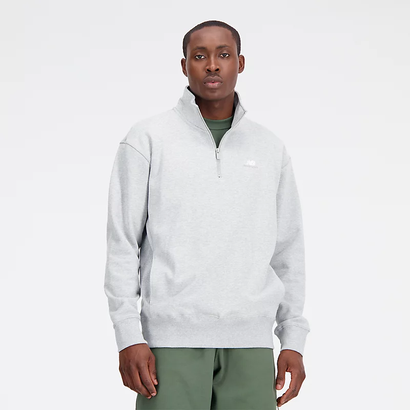 Homme Athletics Remastered French Terry 1/4 Zip - ATHLETIC GRAY