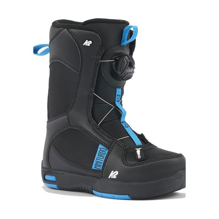 Botas de snowboard K2 Mini Turbo negras para niños