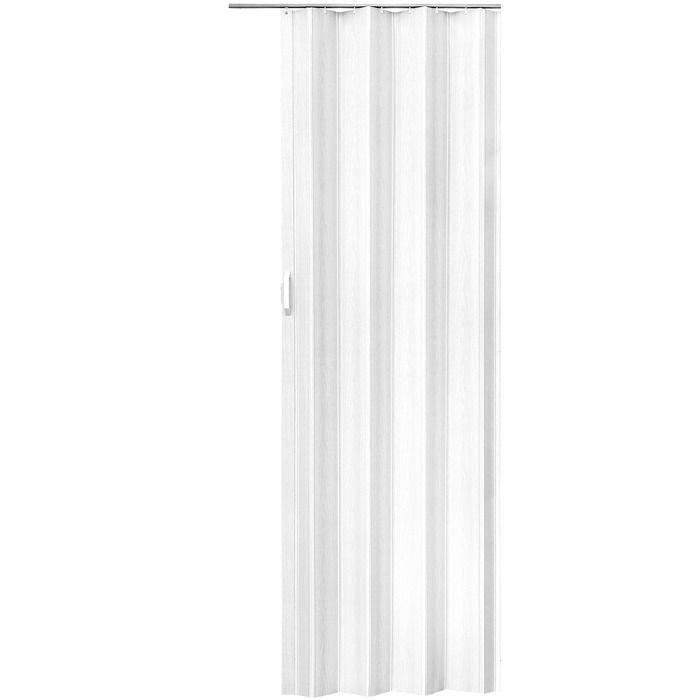 Puerta - TECTAKE - Puerta plegable de PVC de doble pared con tirador deslizante - Blanca