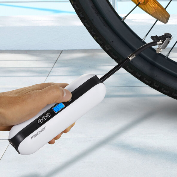 Battery-powered compressor, including power bank