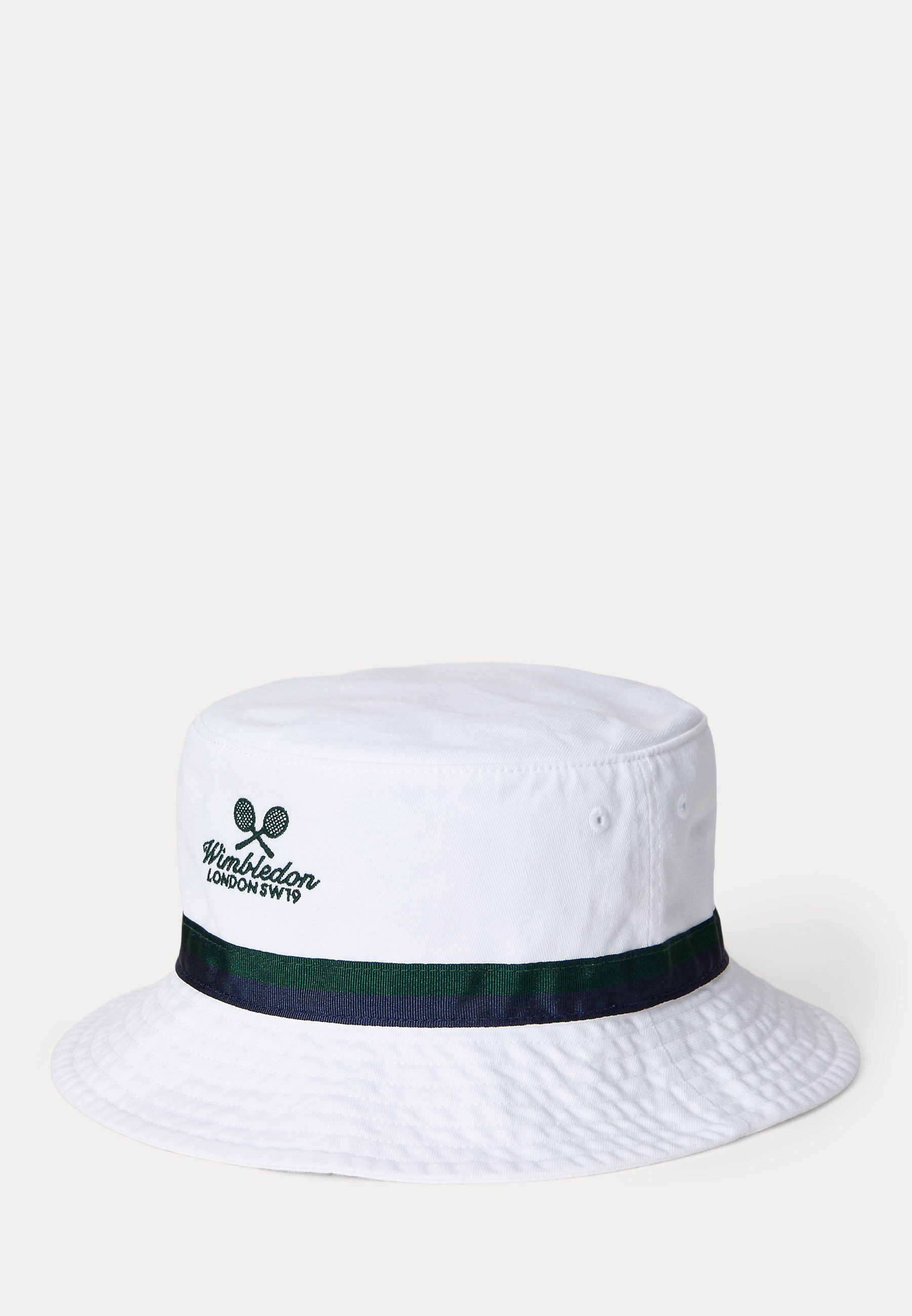 Polo Ralph Lauren Wimbledon katoenen twill bucket hat - Hoed - wit