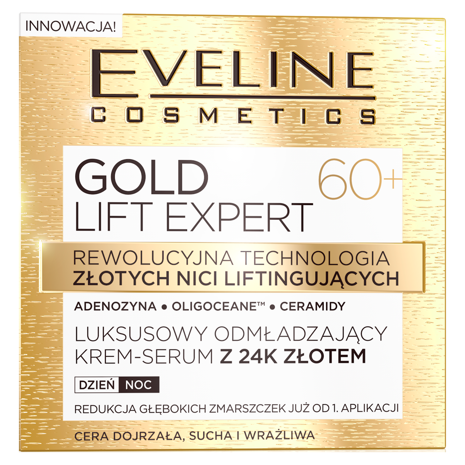 Eveline 60+ Dag- och Nattkräm 50ml Gold Lift Expert