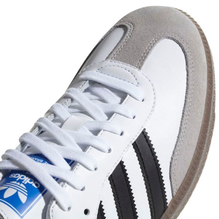 Basket adidas Originals Samba OG - B75806 - Homme - Blanc - Cuir - Lacets