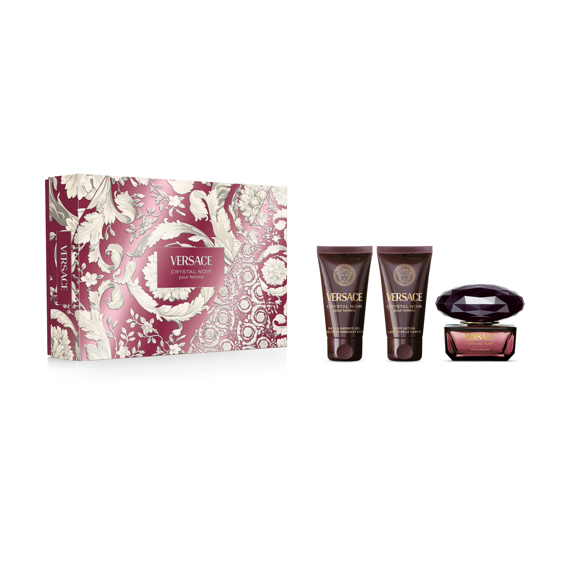 Crystal Noir Cofanetto Regalo Crystal Noir Eau De Parfum + Shower Gel + Body Lotion - Cofanetto Profumo Donna, Eau de Parfum