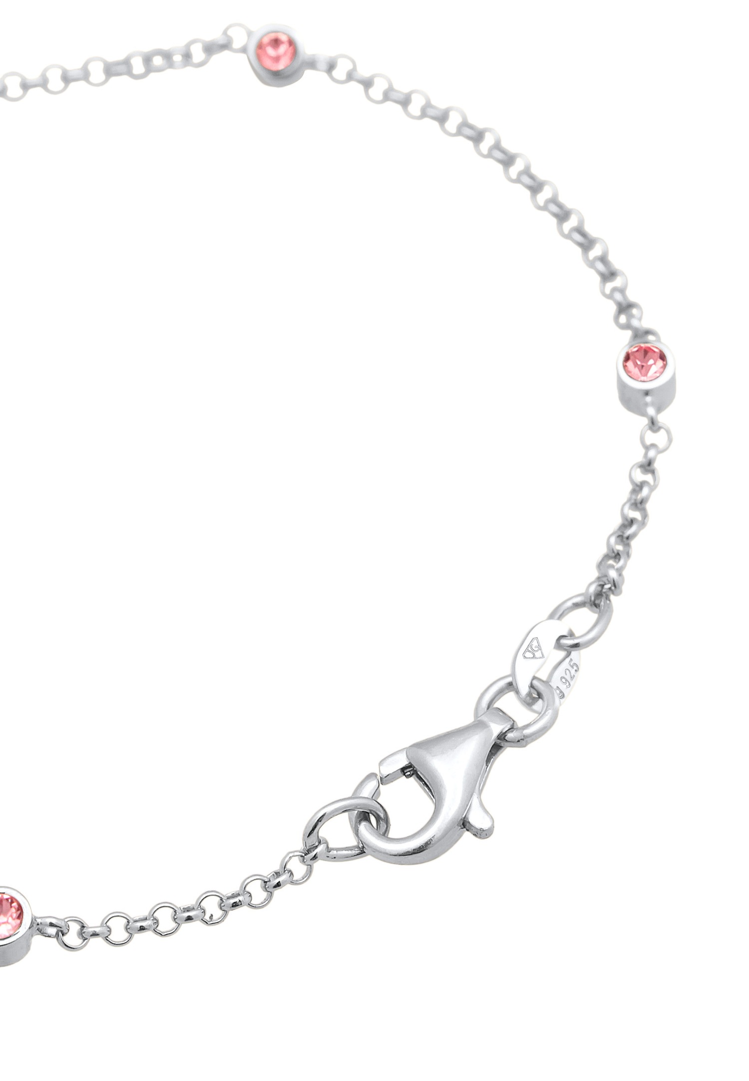 Elli Femmes Basic Filigrane Combinable avec cristaux en argent sterling 925