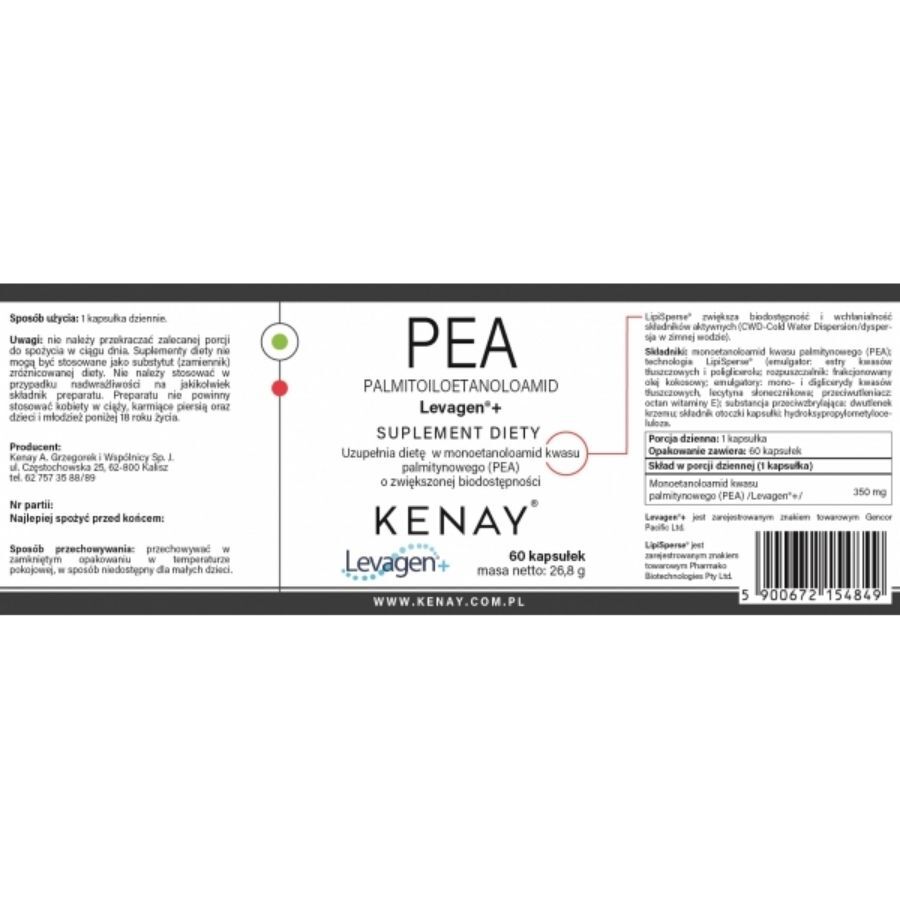 Kenay Levagen Plus Palmitoiletanolamide di pisello